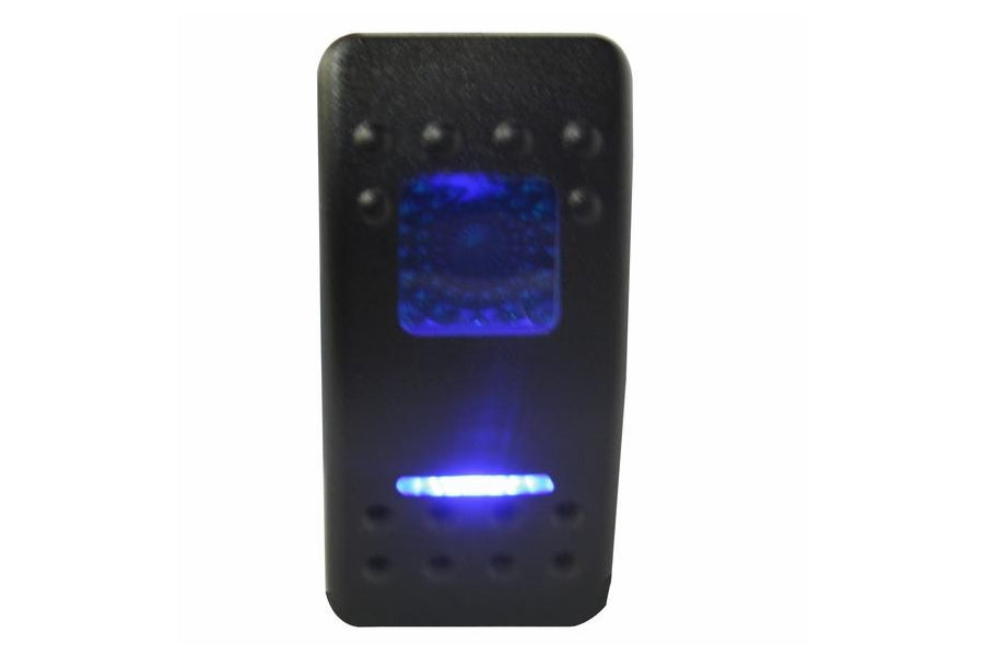 Bulldog Winch Rocker Switch ON/OFF 5 Pin Blue - Heavy Duty Off-Road Winch Control for Jeep, Truck & ATV - Perfect for 4x4, Towing & Recovery Operations