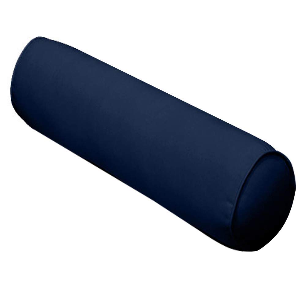 Outdoor Deep Seat Back Rest Bolster Cushion Insert Slip Cover Set AD101 - Pipe Trim Small 23x24x6 - Perfect for Patio Furniture, Deck Chairs & Poolside Lounging