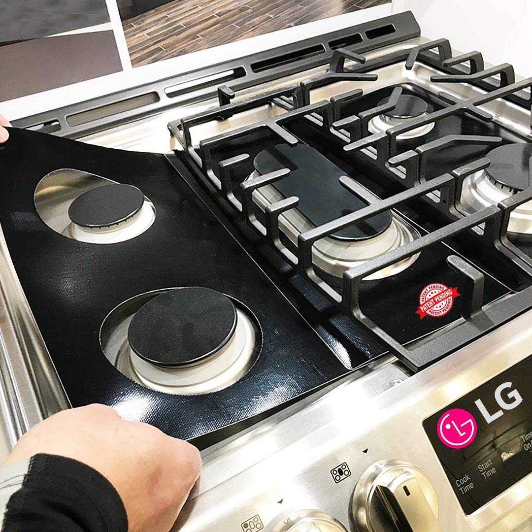 Premium Plus Stove Protectors for LG Gas Range Model LRG3085ST/00 - Custom Cut, Heat Resistant, Easy to Clean Stove Liner - Made in USA - Perfect for Kitchen Safety & Countertop Protection