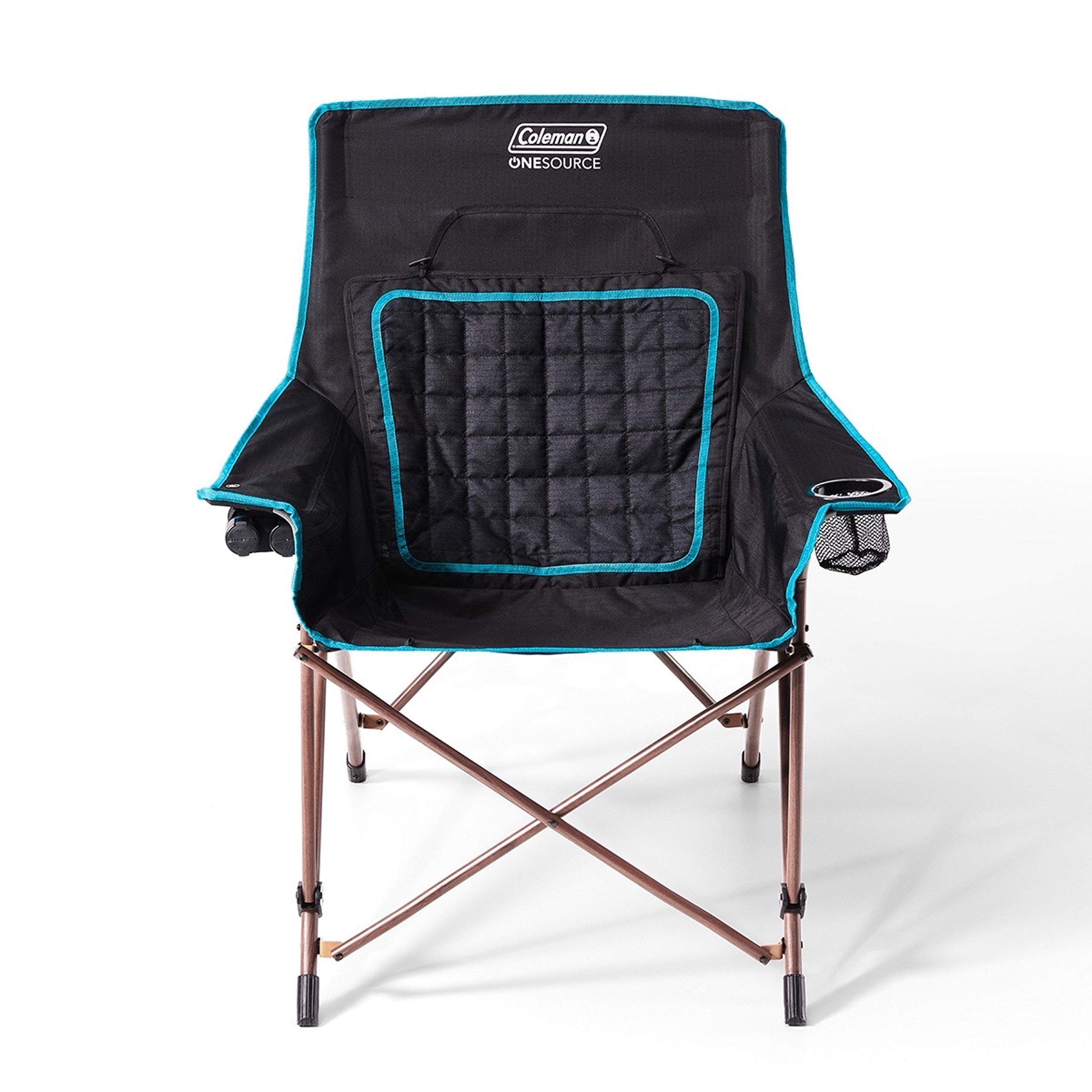 Coleman OneSource Rechargeable Heated Seats - Portable Heated Camping Chair & Stadium Seat Pad for Outdoor Activities, Tailgating, Camping in Cold Weather | Perfect for Football Games, Hunting Trips & Winter Picnics