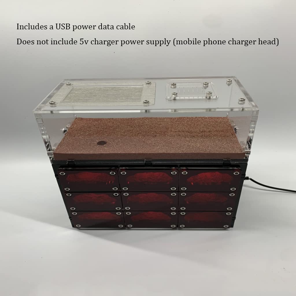 EYPKPL Classic Ant Farm Concrete Ant Nest with USB Charging Cable - Educational Science Kit for Kids & Adults - Perfect for Classroom STEM Learning & Home Observation