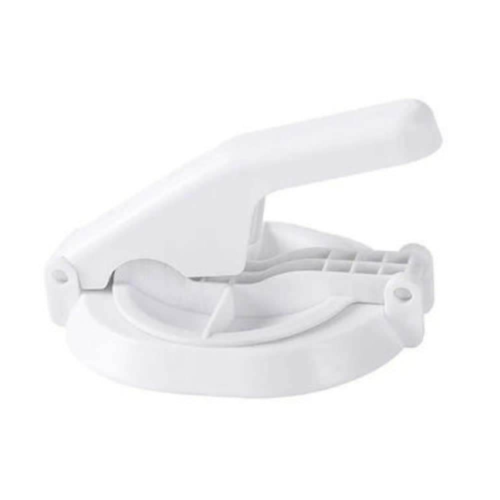 Manual Dumpling Skin Maker & Dough Presser - White Kitchen Tool for Homemade Dumplings, Ravioli, Empanadas | Perfect for Asian Cooking & Italian Pasta Making
