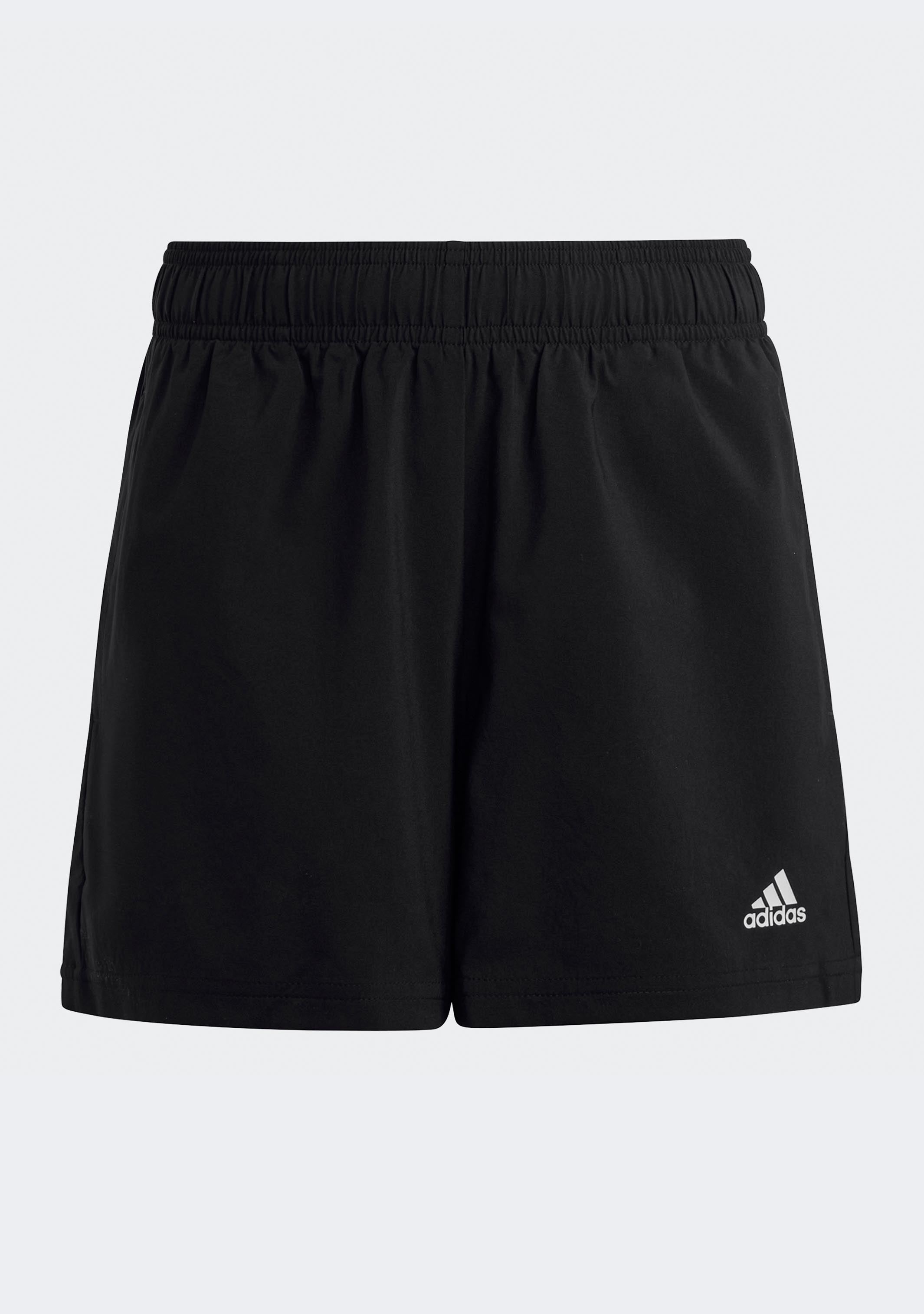 Adidas Junior Plain Chelsea Shorts for Girls - Black Athletic Shorts for Running, Soccer & Casual Wear