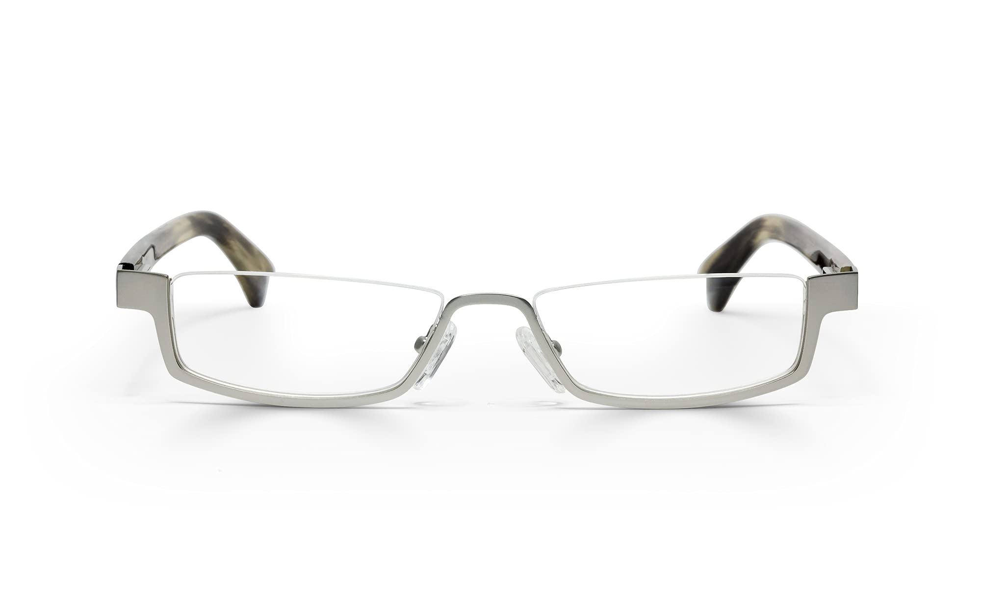 eyebobs Peek Performer Reading Glasses - Premium Half Rim Frame for Men & Women (0.0x-4.0x) | Lightweight & Comfortable for Office, Reading & Computer Use