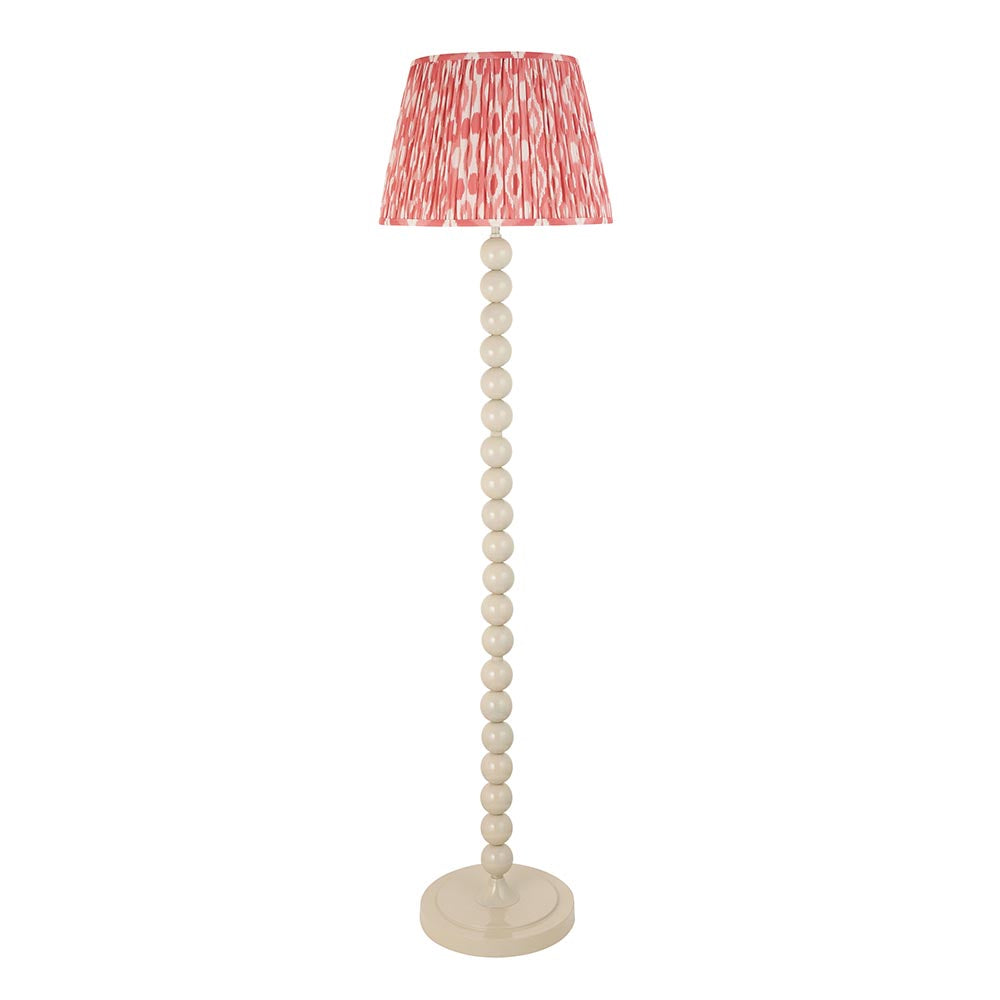 Auralis Ikat Floor Lamp with E27 Socket - Modern Handwoven Design for Living Room, Bedroom & Office Lighting