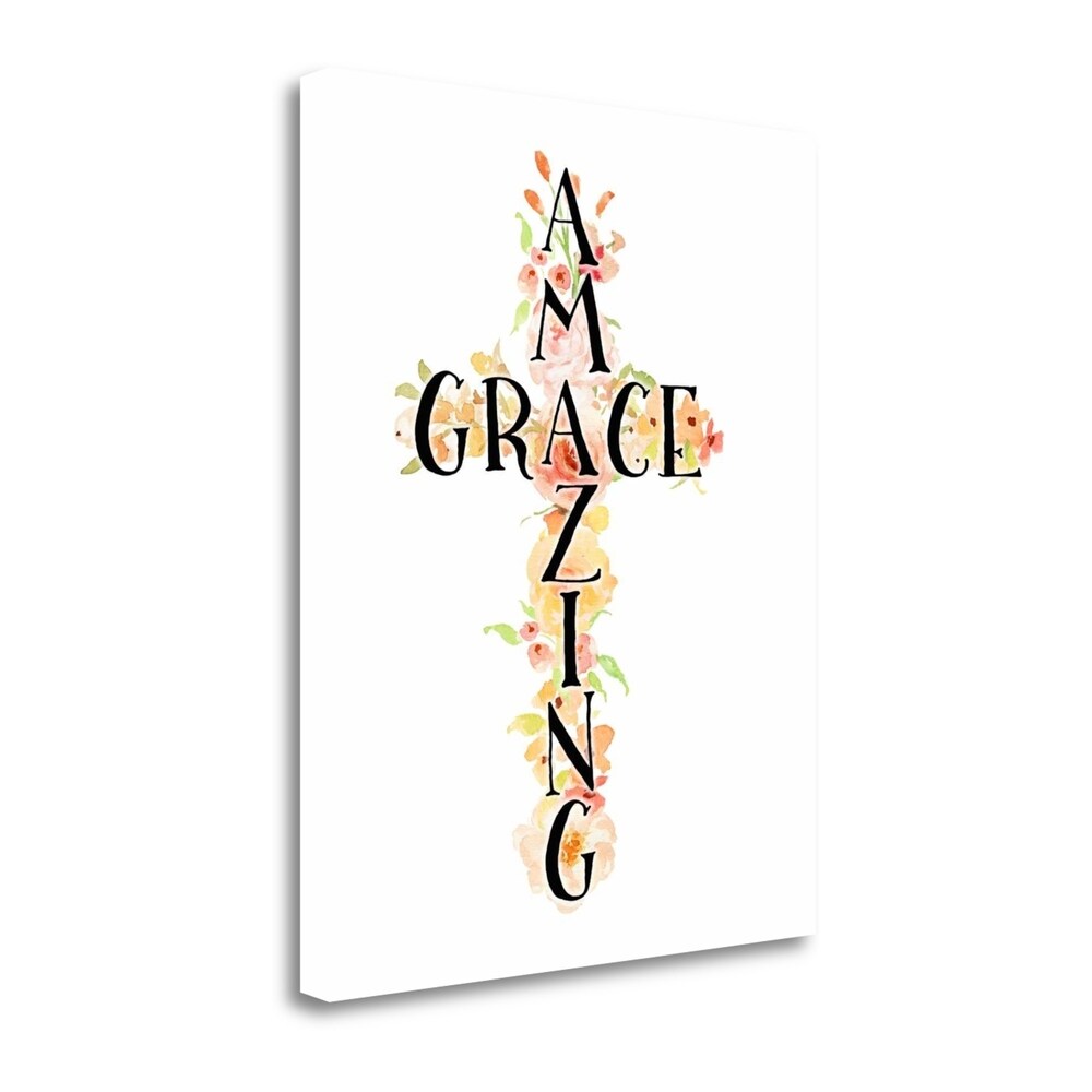 Amazing Grace Floral by Tara Moss - Premium Giclee Art Print on Gallery Wrapped Canvas, Handcrafted Wall Decor for Living Room, Bedroom & Office - Ready to Hang