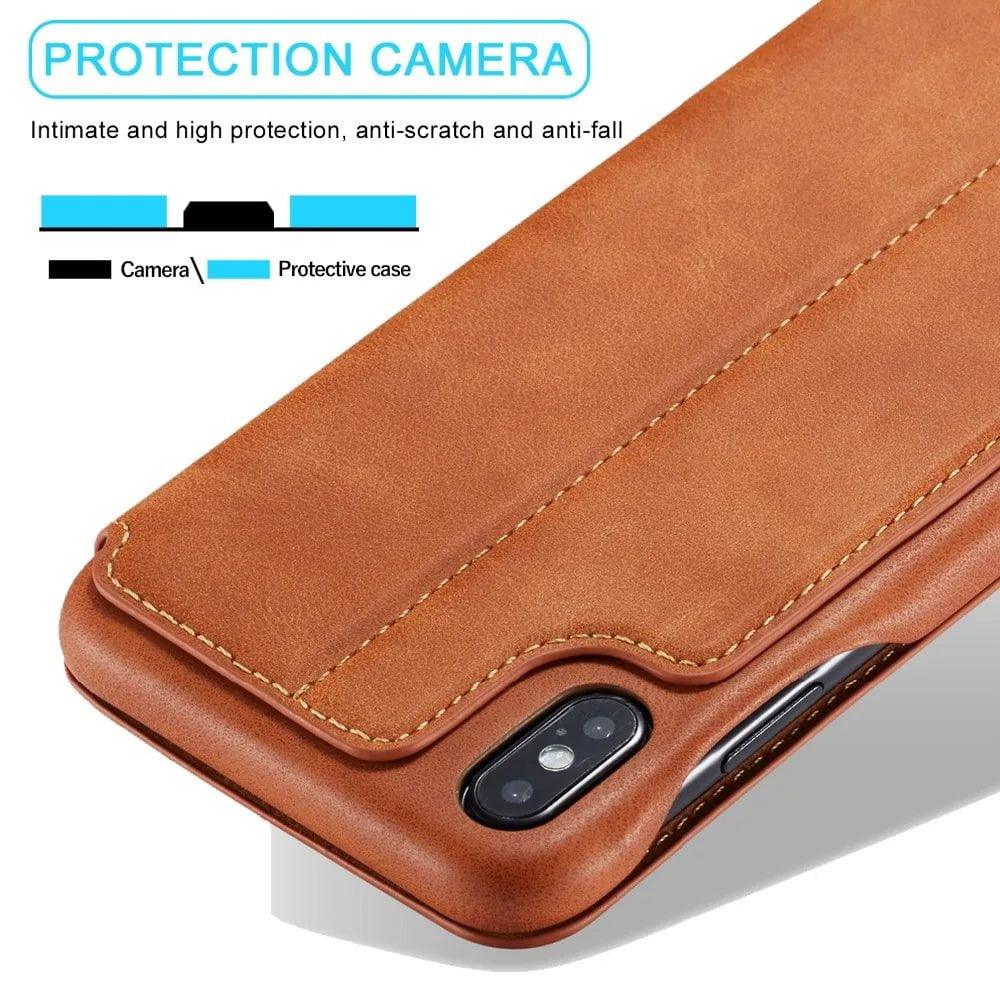 Samsung Galaxy S24 Plus Leather Stand Cover Case - Premium Protection & Kickstand for Hands-Free Viewing - Perfect for Work, Travel, and Entertainment