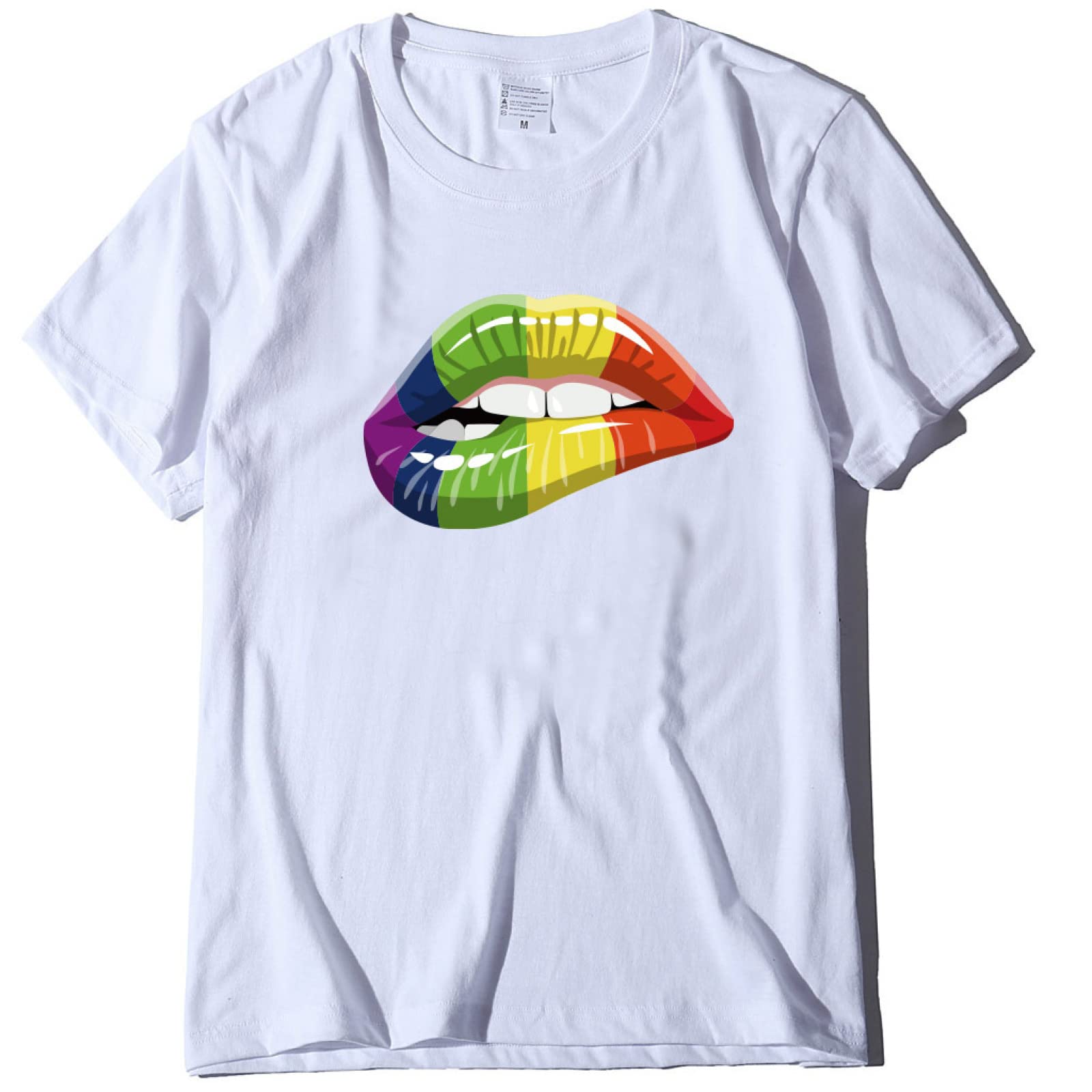 Rainbow Pride T-Shirt for Men & Women - LGBT Lesbian Gay Flag Couples Matching Shirts - Perfect for Pride Parades, LGBTQ Events & Everyday Wear
