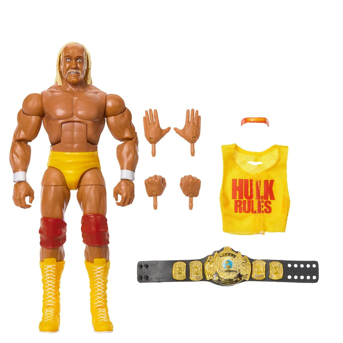 Hulk Hogan WWE Elite Collection Action Figure - Greatest Hits Series - Wrestling Memorabilia for Collectors & Fans - Perfect for Display, Gifts & Play Battles