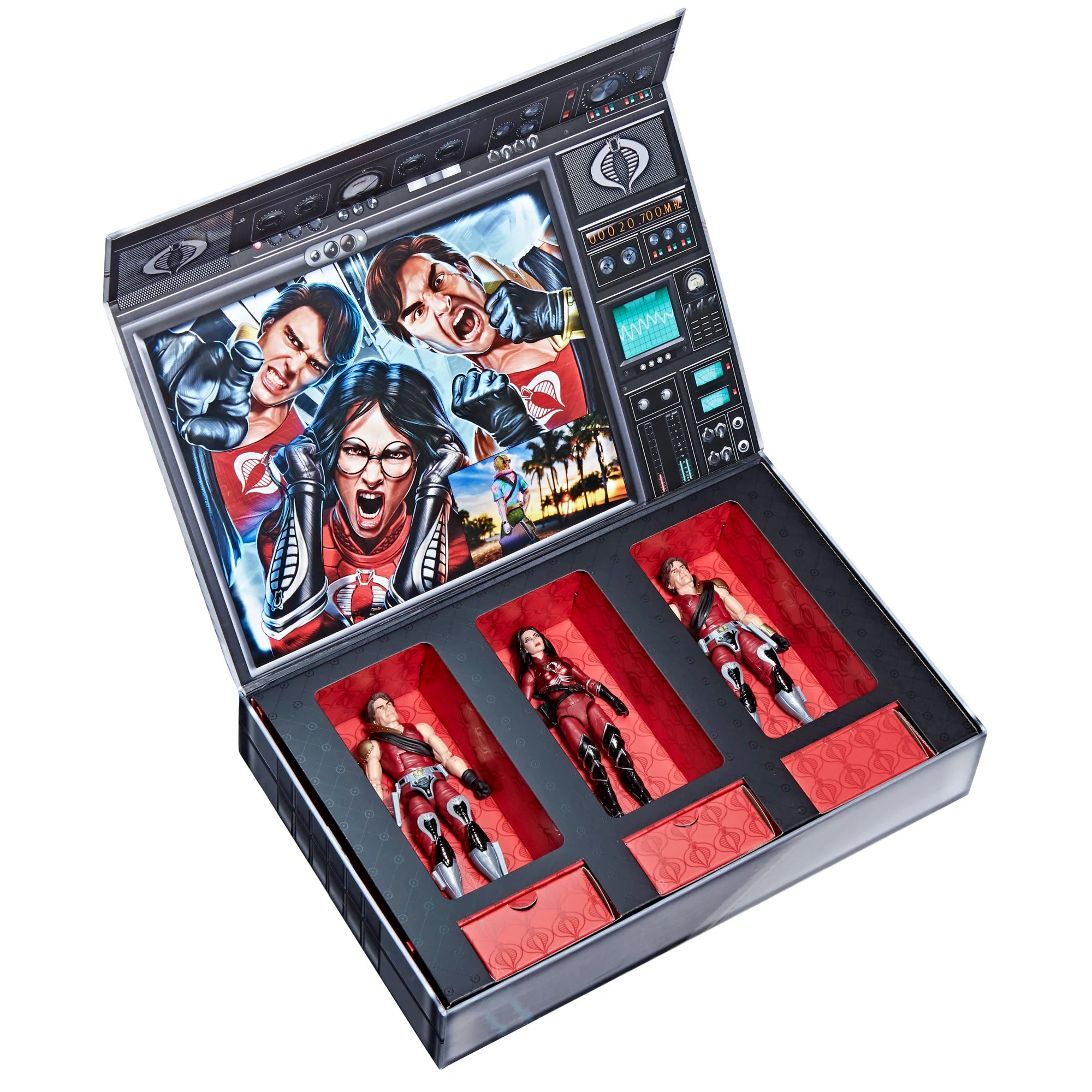 G.I. Joe Classified Series Crimson Strike Team Action Figures - Baroness, Tomax & Xamot Collectible Set for Display & Play | Perfect for Fans & Collectors