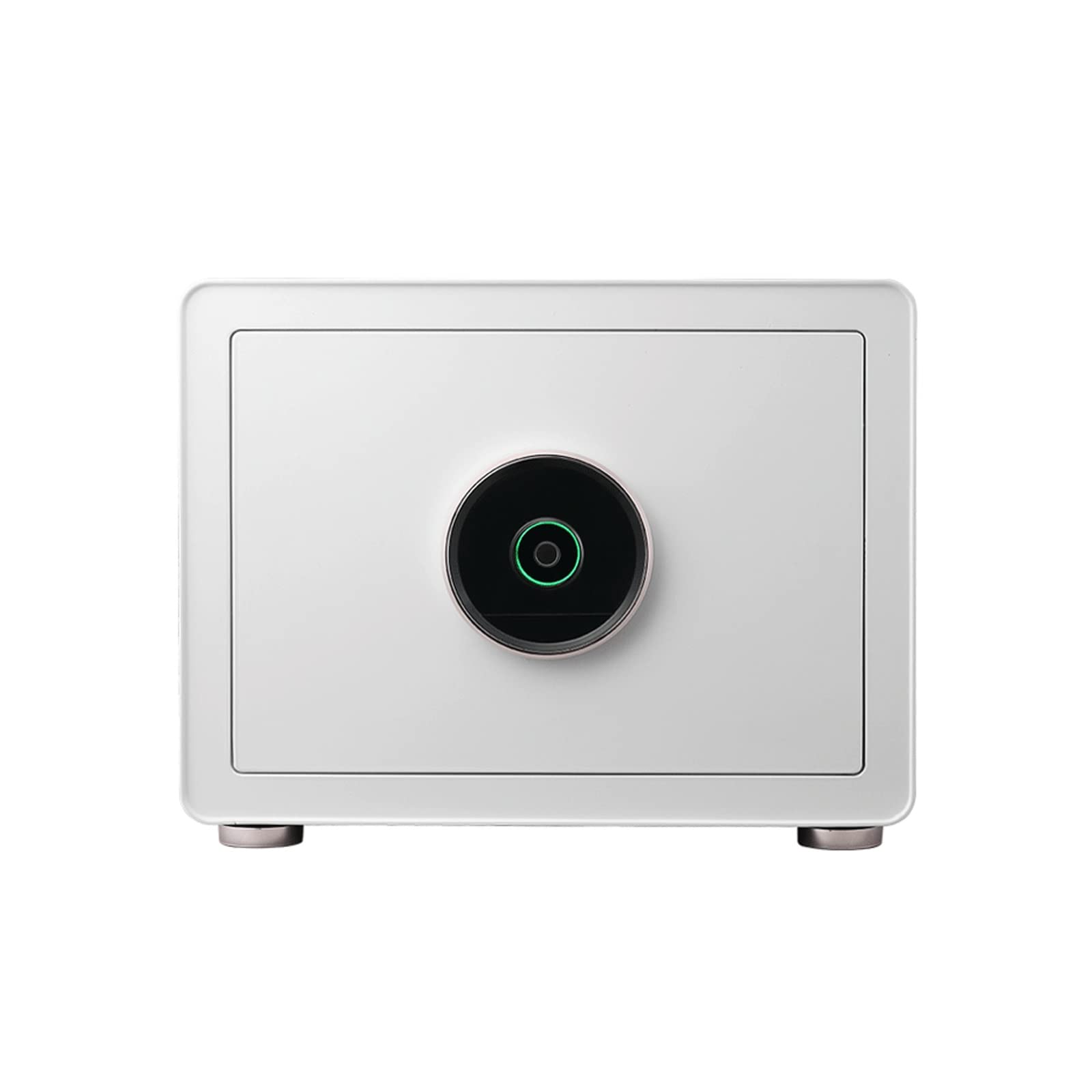 Fingerprint Safe Box - Biometric Security Lock Box for Home, Office & Travel - Anti-Theft Cash & Jewelry Storage - White Digital Safe for Bedroom, Closet & Cabinet - Protect Valuables, Documents & Cash