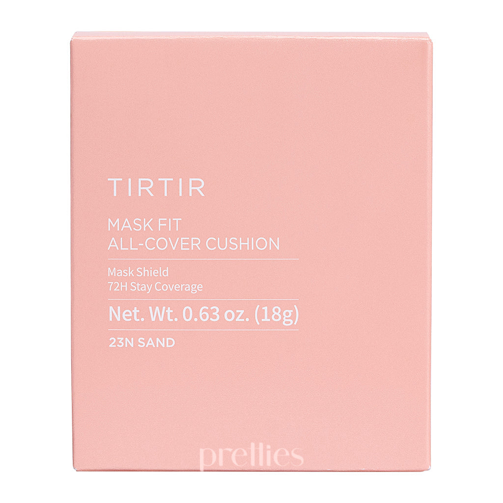 TIRTIR Mask Fit All Cover Cushion SPF50+ PA+++ 18g - 23N Sand Pink - Full Face Coverage, Sun Protection & Hydration - Perfect for Daily Makeup, Travel & On-the-Go Touch Ups