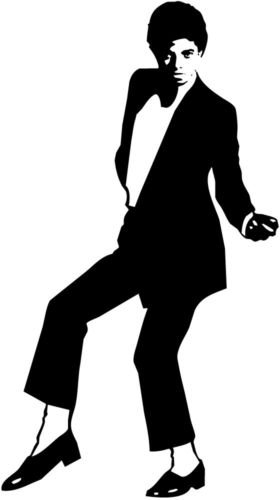 MJ Silhouette Car Decal Window Sticker - Large 24 Inch White Die-Cut Vinyl Sticker for Cars, Trucks, Windows, Laptops - Perfect for Personalizing Vehicles, Laptops, and Home Decor