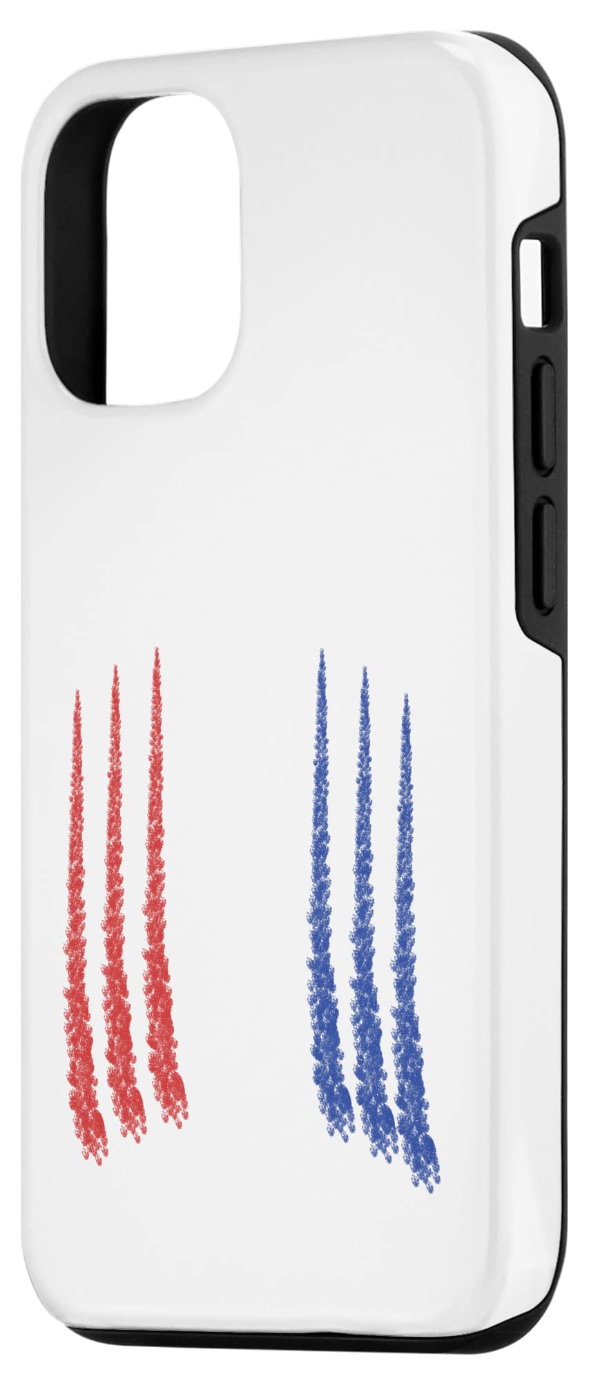 Patriotic iPhone 12/12 Pro Case - Red White Blue Air Force Fighter Jet Design | Military Themed Protective Cover for Daily Use, Travel & Outdoor Activities