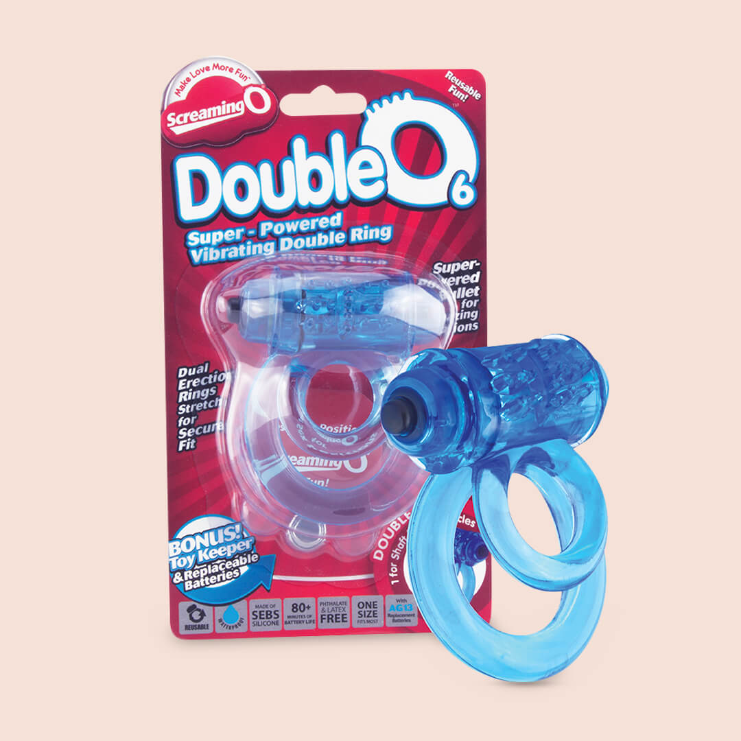 Screaming O DoubleO® 6 - Vibrating Cock Ring for Men | Penis & Testicle Stimulator | Couples Sex Toy for Enhanced Pleasure & Intimacy | Perfect for Foreplay & Spicing Up Your Sex Life