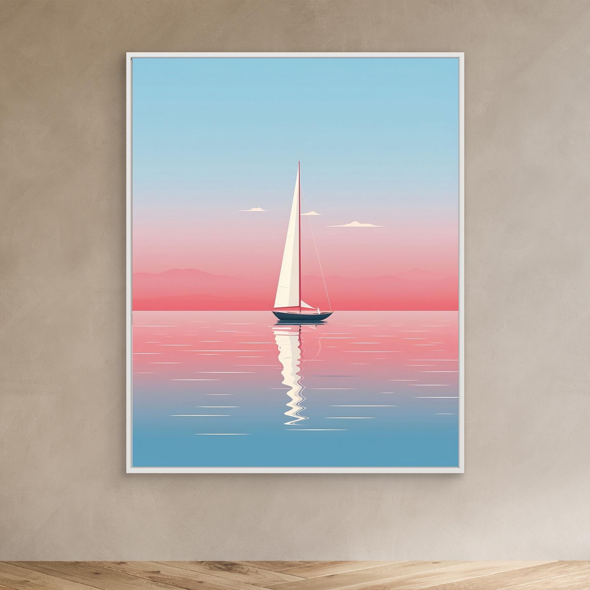 Emiliano Deificus Sailing In Peace Canvas Print - Nautical Wall Art for Living Room, Bedroom & Office Decor