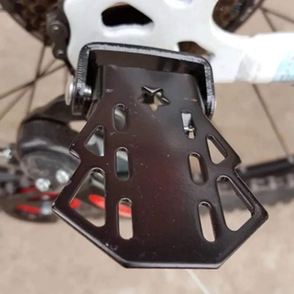 Universal Mountain Bike Rear Wheel Pedal - Heavy Duty Folding Footrests & Rear Seat Bike Pedals for Adults - Durable Bicycle Foot Pegs for BMX, Dirt Bikes & Cruisers - Perfect for Commuting, Trail Riding & Urban Cycling