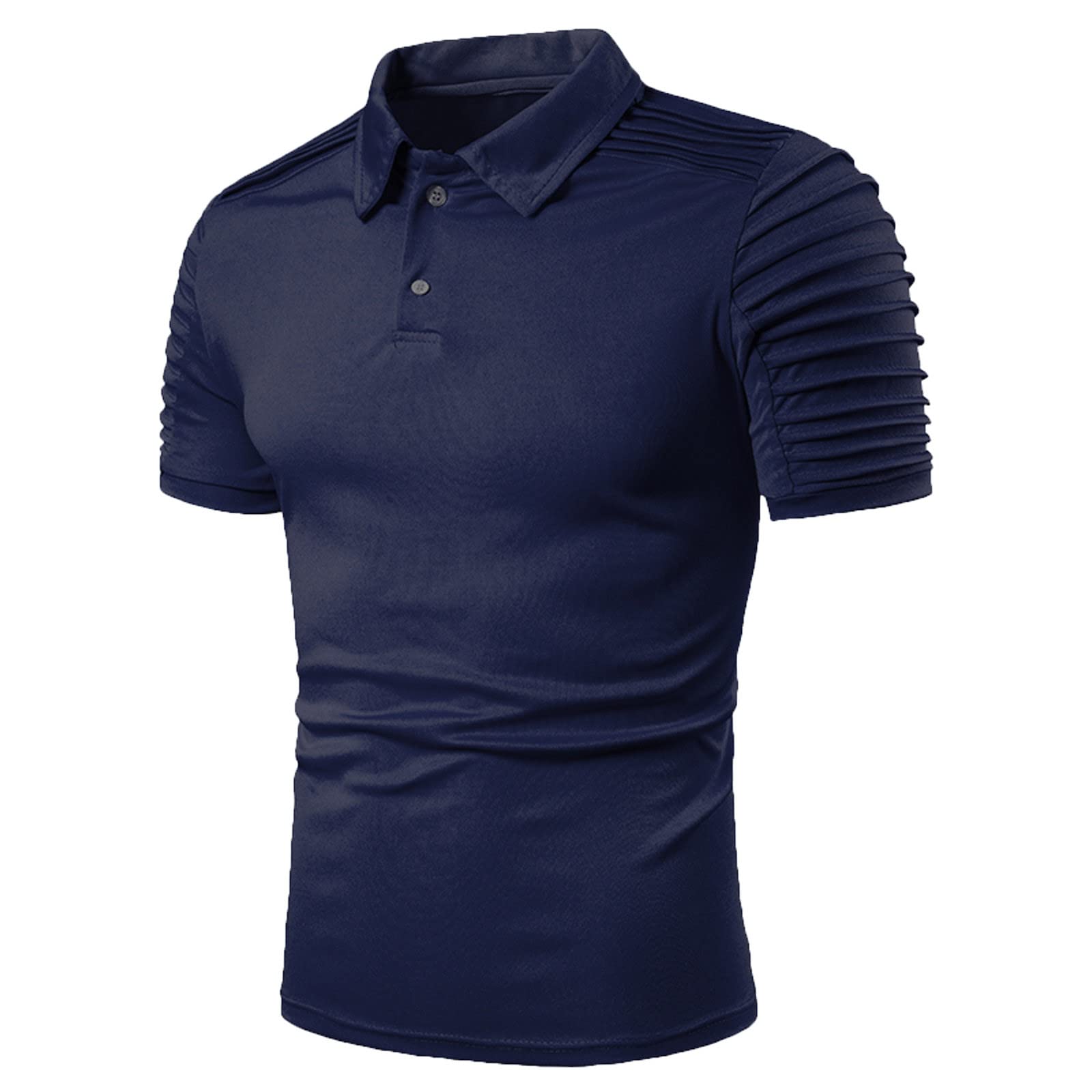 Men's Slim Fit Button Down Shirt - Short Sleeve Summer Casual Shirt with Solid Color | Perfect for Office, Date Night & Outdoor Activities | White Dress Shirt, Henley Shirt & Muscle Shirt Alternative