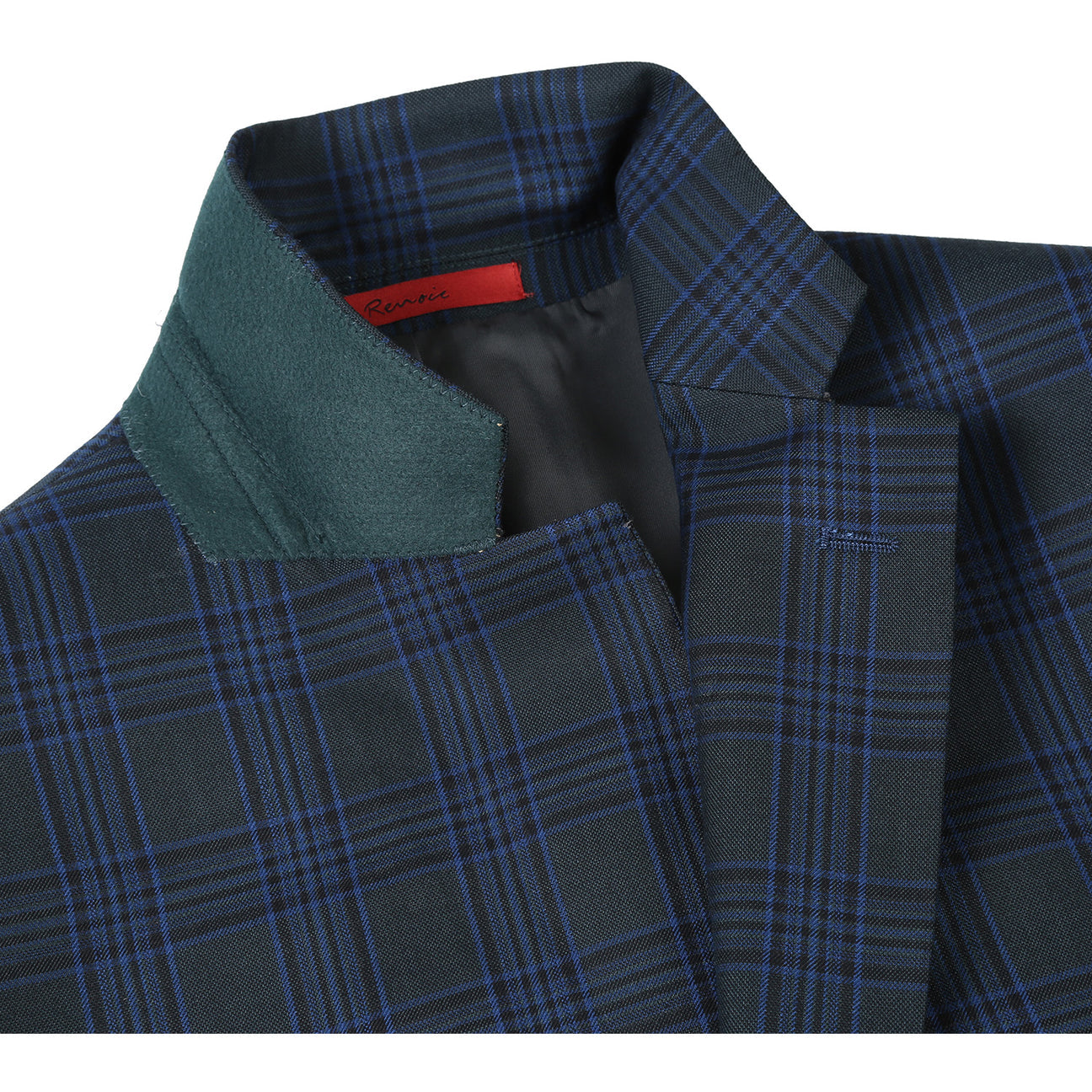 Renoir Alessandro Vitello Slim Fit Navy Blazer for Men | Premium Tailored Business Suit Jacket | Perfect for Office, Weddings & Formal Events
