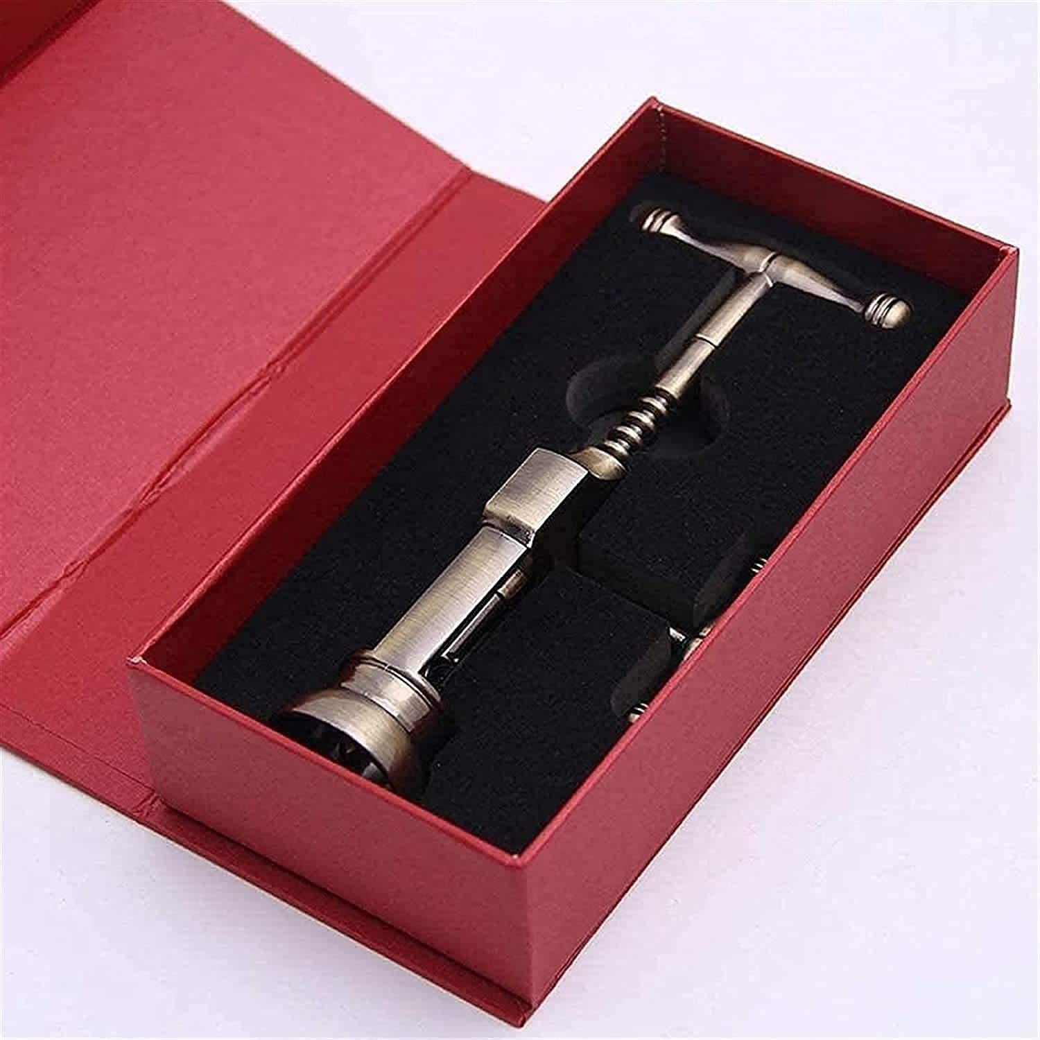 Premium Bronze Wine Bottle Opener - Multifunctional Corkscrew for Wine & Beer Bottles with Cork Stoppers & Caps | Perfect for Home Bars, Restaurants, Picnics & Gifts