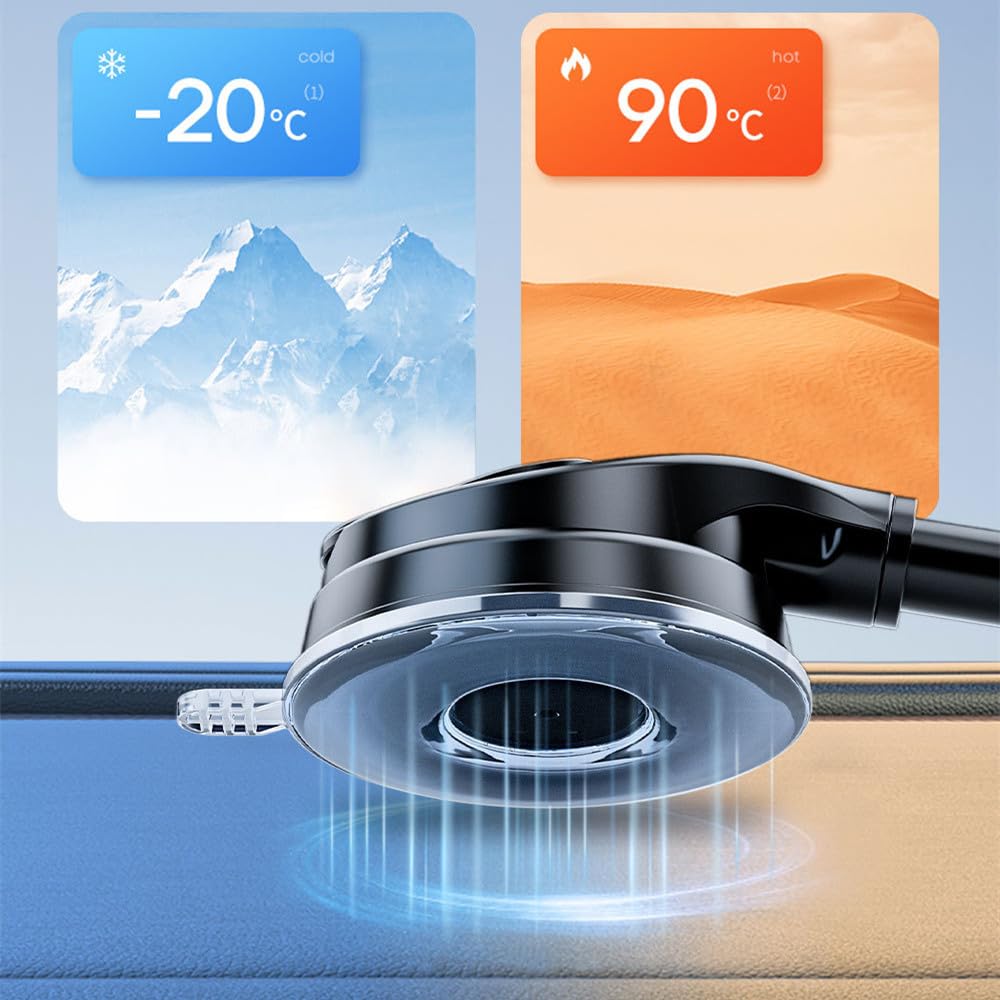 Universal Car Phone Holder - Adjustable Metal Hose Dashboard & Windshield Mount for iPhone, Samsung (4.5-6.7 Inch) | Secure Hands-Free Driving Accessory for GPS Navigation & Road Trips