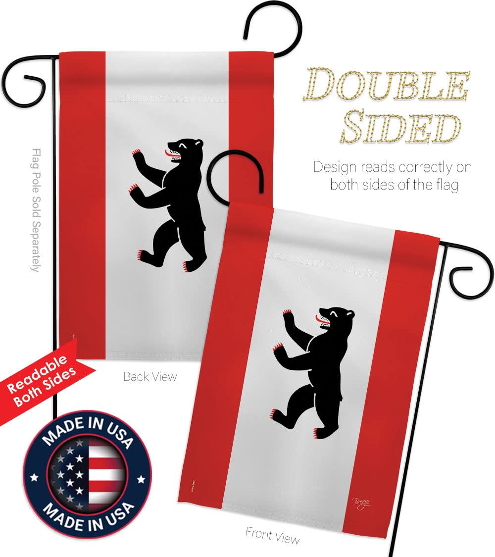Berlin Garden Flag Set - Double-Sided House Decoration for Yard & Gift