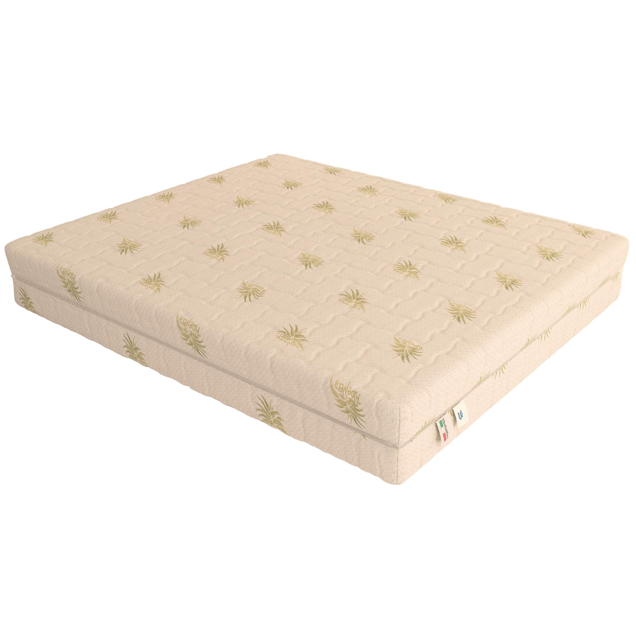 Baldiflex Emporio - 5cm Memory Foam Mattress, Single Size 80x200x23cm, Removable Aloe 3D Cover, Medium Firm Support for Back Pain Relief - Perfect for Guest Beds, Dorm Rooms & Small Apartments