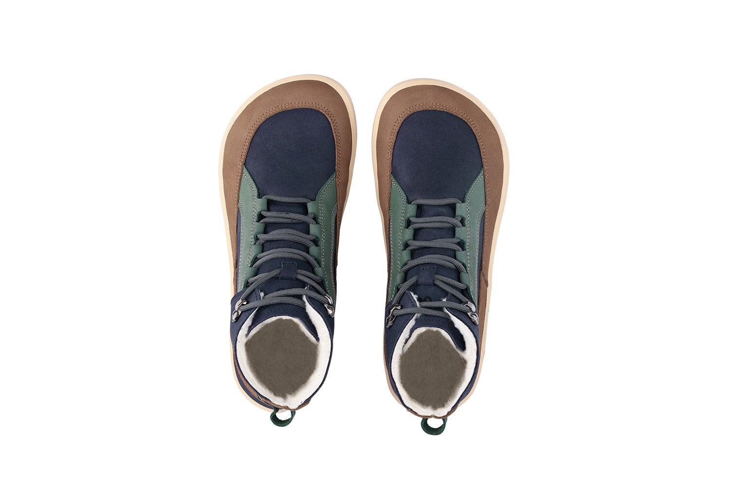 Barefoot Boots for Women & Men - Be Lenka York in Navy, Brown & Beige | Comfortable Minimalist Shoes for Walking, Hiking & Everyday Wear