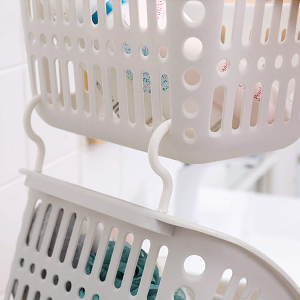 TOPBATHY Storage Container & Sundries Organizer - Hanging Home Storage Basket for Bathroom, Kitchen & Household Organization | Perfect for Organizing Toiletries, Cosmetics & Cleaning Supplies