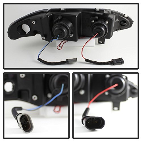 Premium CCFL Halo Headlights for 1997-1999 Mitsubishi Eclipse - Black/Clear Lens Replacement - Enhance Night Visibility & Style for Street & Show Cars