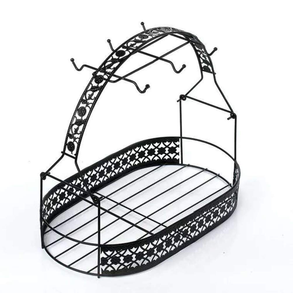 Operitacx Storage Basket & Cup Organizer - 3-Tier Cup Shelf & Rack for Kitchen, Bathroom, Office Organization - Perfect for Mugs, Spices, Beauty Products & More