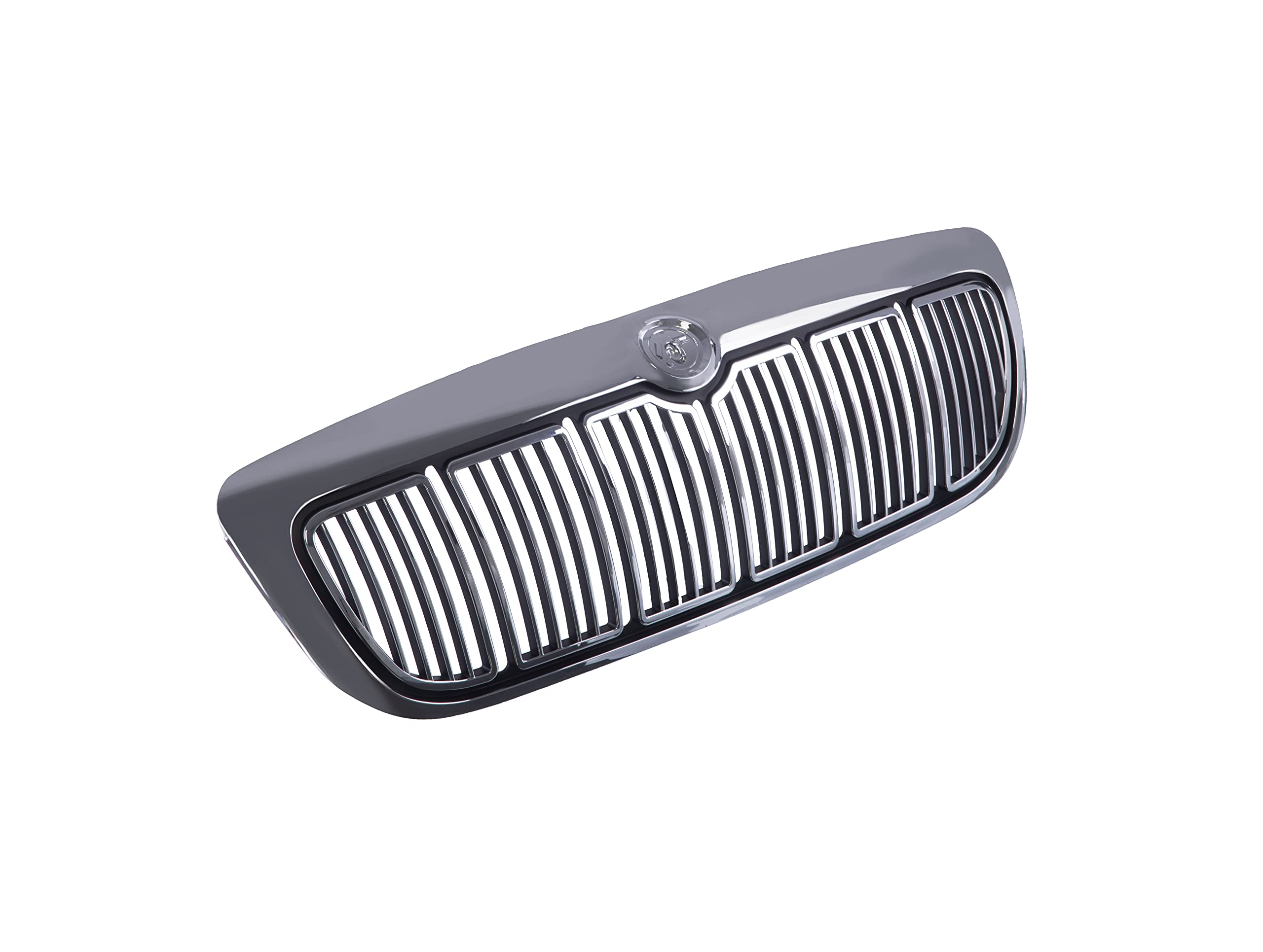 Chrome & Black Front Grille Replacement for Mercury Grand Marquis 1998-2002 - OEM Style Grill Assembly with Durable Shell - Perfect for Car Restoration & Custom Upgrades