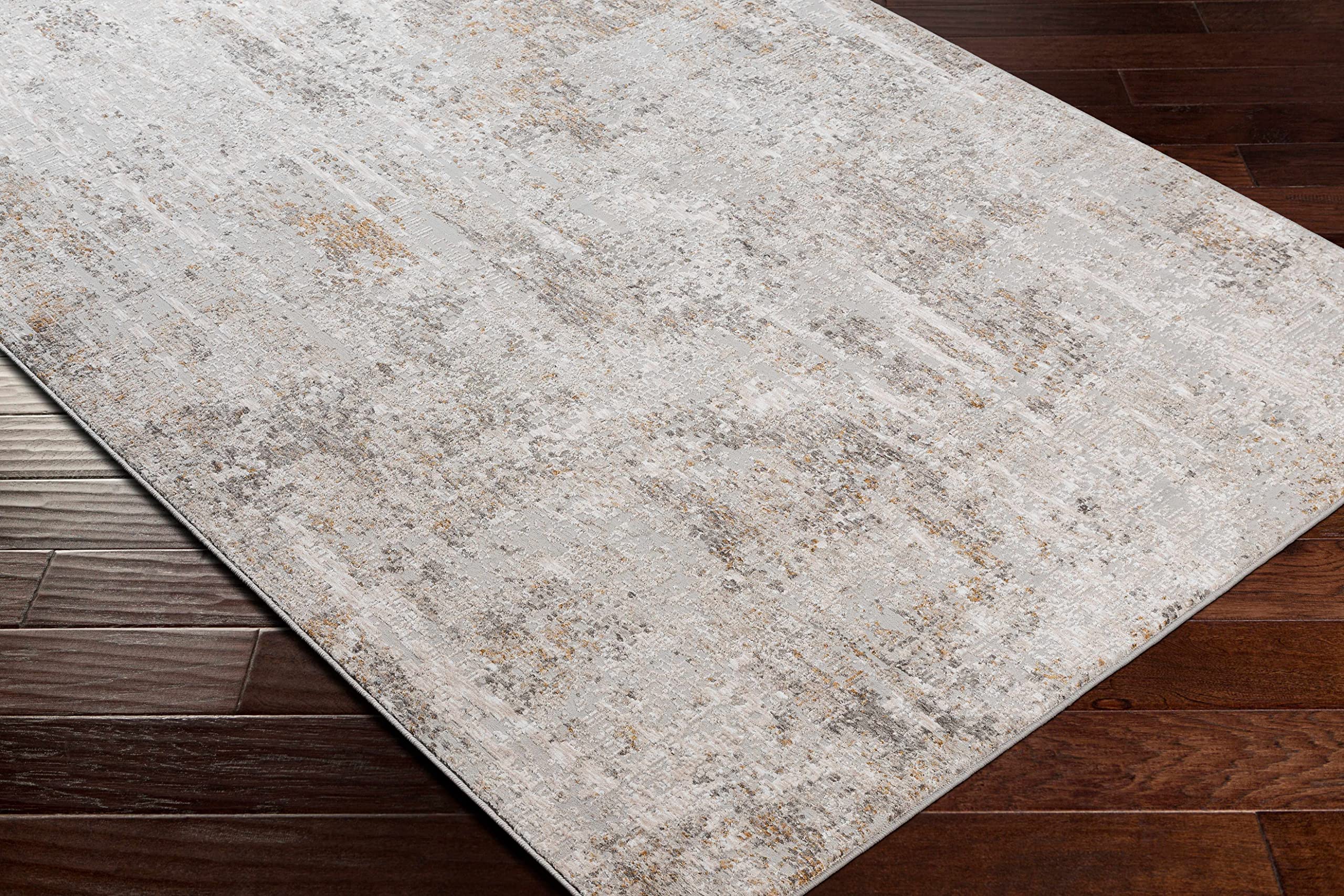 Hauteloom Windale Modern Area Rug 12' x 15' for Living Room & Bedroom - Soft Plush Carpet in Brown, Blue, Gray - Perfect for Home Decor, Cozy Spaces & High Traffic Areas