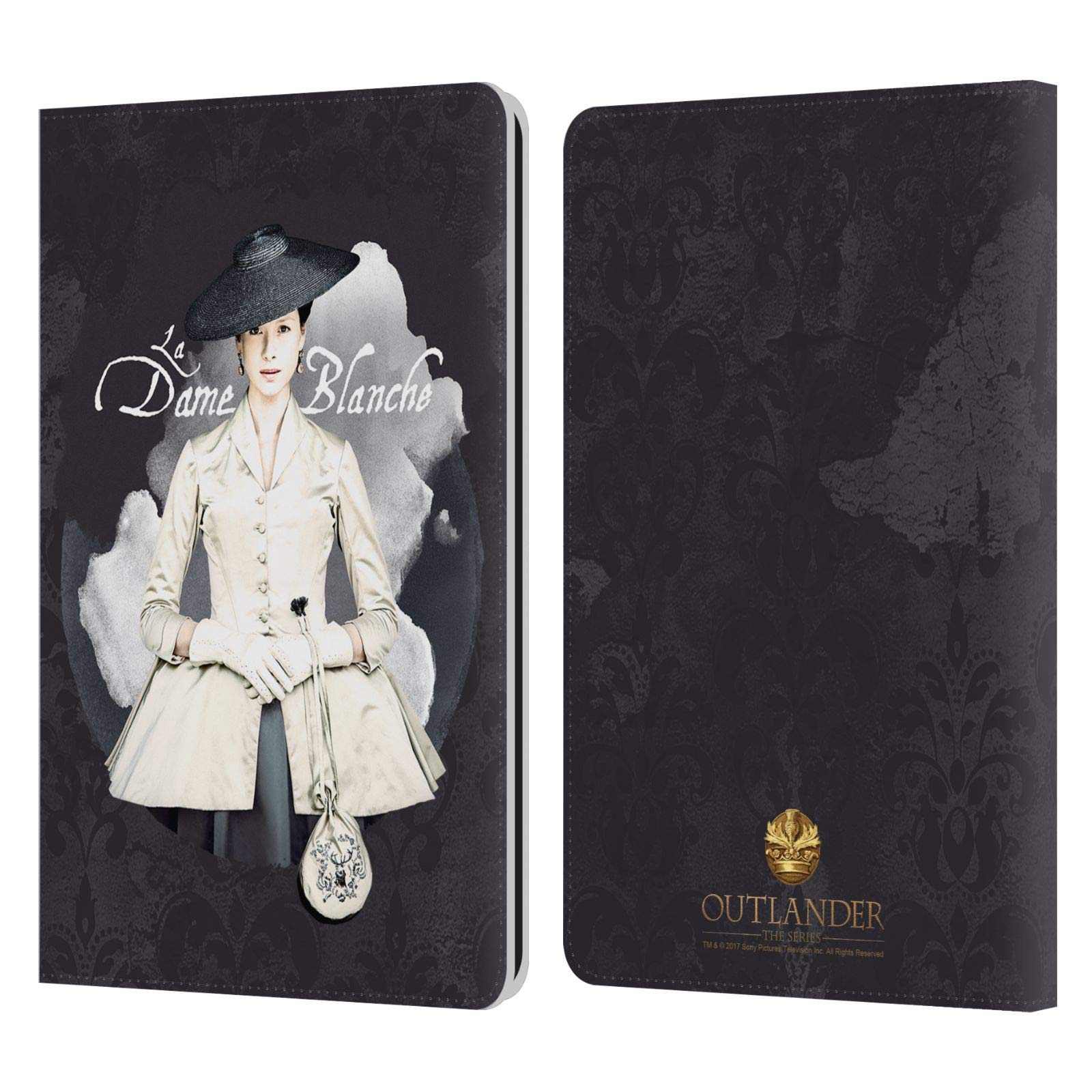 Head Case Designs Outlander La Dame Blanche Leather Book Wallet Cover for Kindle Paperwhite 1/2/3 – Perfect for Reading & Travel Protection