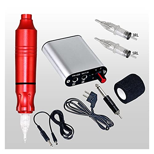 Professional Tattoo Kit with Rotary Pen Machine & Power Pedal - ZHU-CL Complete Tattoo Supply Set for Permanent Makeup & Body Art (Color: TK007S) - Ideal for Tattoo Artists, Beginners & Professional Studios