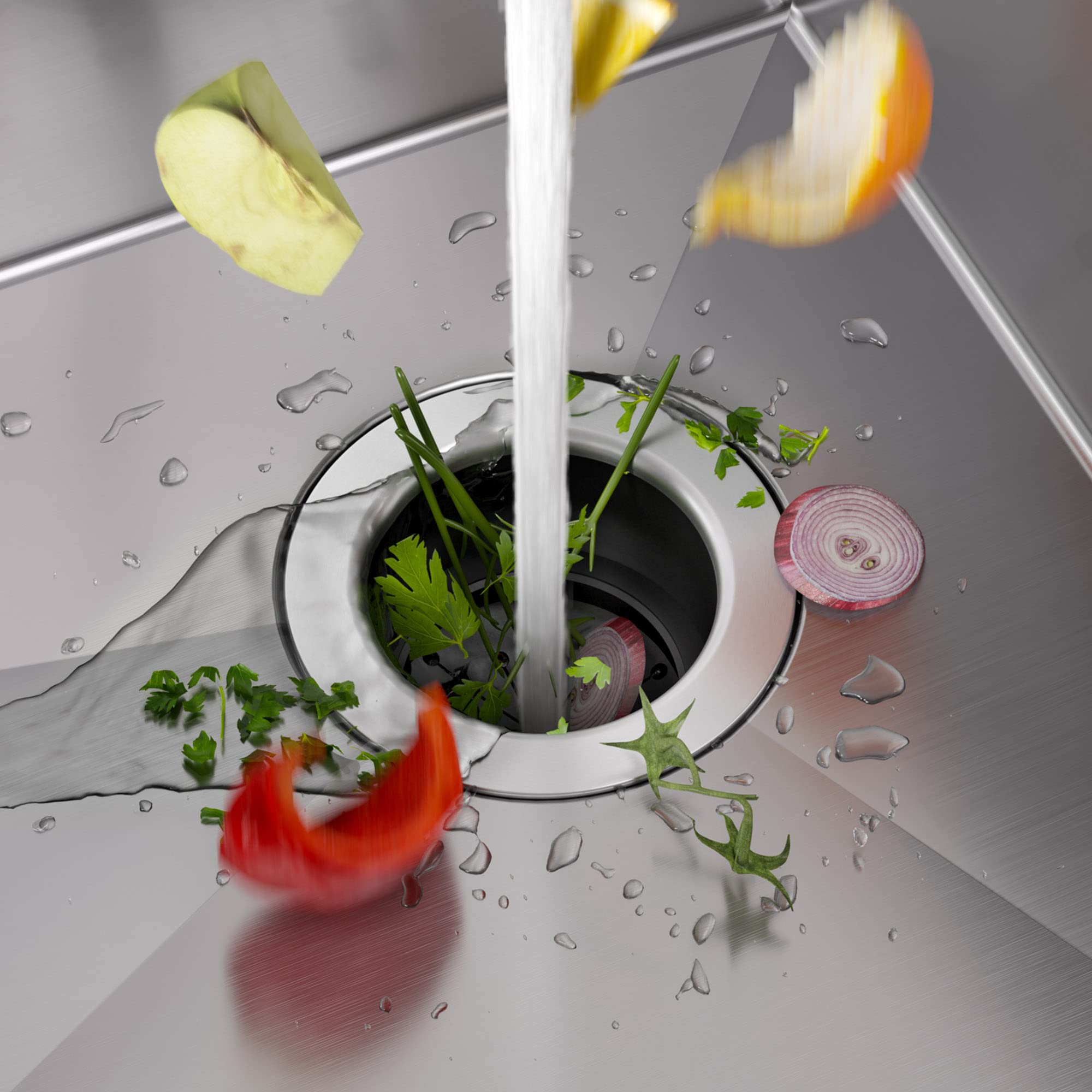 KRAUS Standart PRO™ 33-inch 16 Gauge Undermount Double Bowl Stainless Steel Kitchen Sink with WasteGuard™ Garbage Disposal - Durable 60/40 Design for Modern Kitchens (Model KHU103-33-100-75MB) | Perfect for Food Prep, Dishwashing & Entertaining