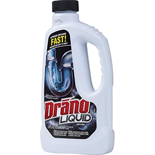 Drano Liquid Drain Cleaner - Fast Clog Remover for Kitchen Sink, Shower & Bathtub - Safe for Pipes - Unclogs Hair, Soap Scum & Food Waste - Ideal for Home & Commercial Use