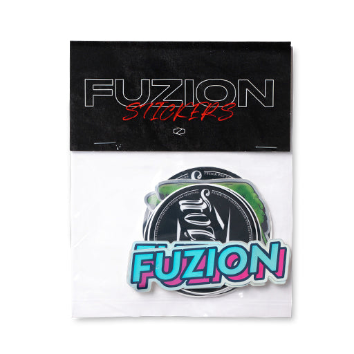 Fuzion Sticker 12 Pack - Premium Vinyl Decals for Laptops, Water Bottles & DIY Crafts - Durable, Waterproof Stickers for Personalization and Decor