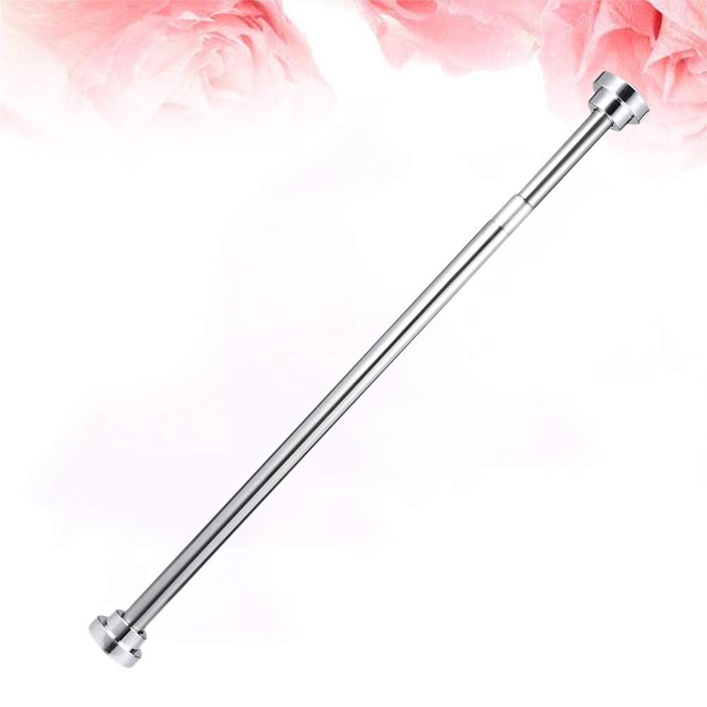 Stainless Steel Retractable Tension Rod - Extendable Clothes Drying Pole & Shower Curtain Rod for Bathroom, Wardrobe (50cm) | Space-Saving Closet Organizer & Home Storage Solution | Perfect for Small Spaces, Laundry Rooms & Apartment Living
