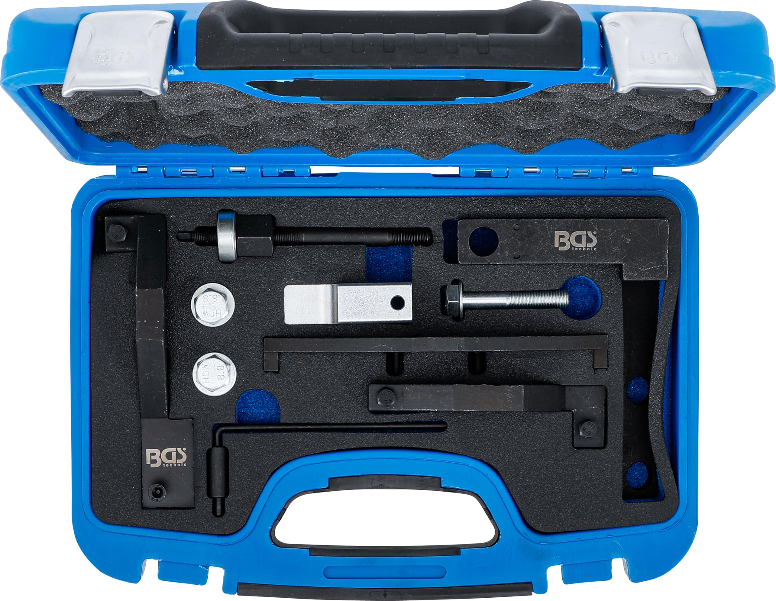 BGS 62618 Engine Timing Tool Kit - 13 Piece Set Compatible with MINI Cooper (2002-2023) | Professional Automotive Repair Tools for Timing Belt Replacement & Engine Maintenance