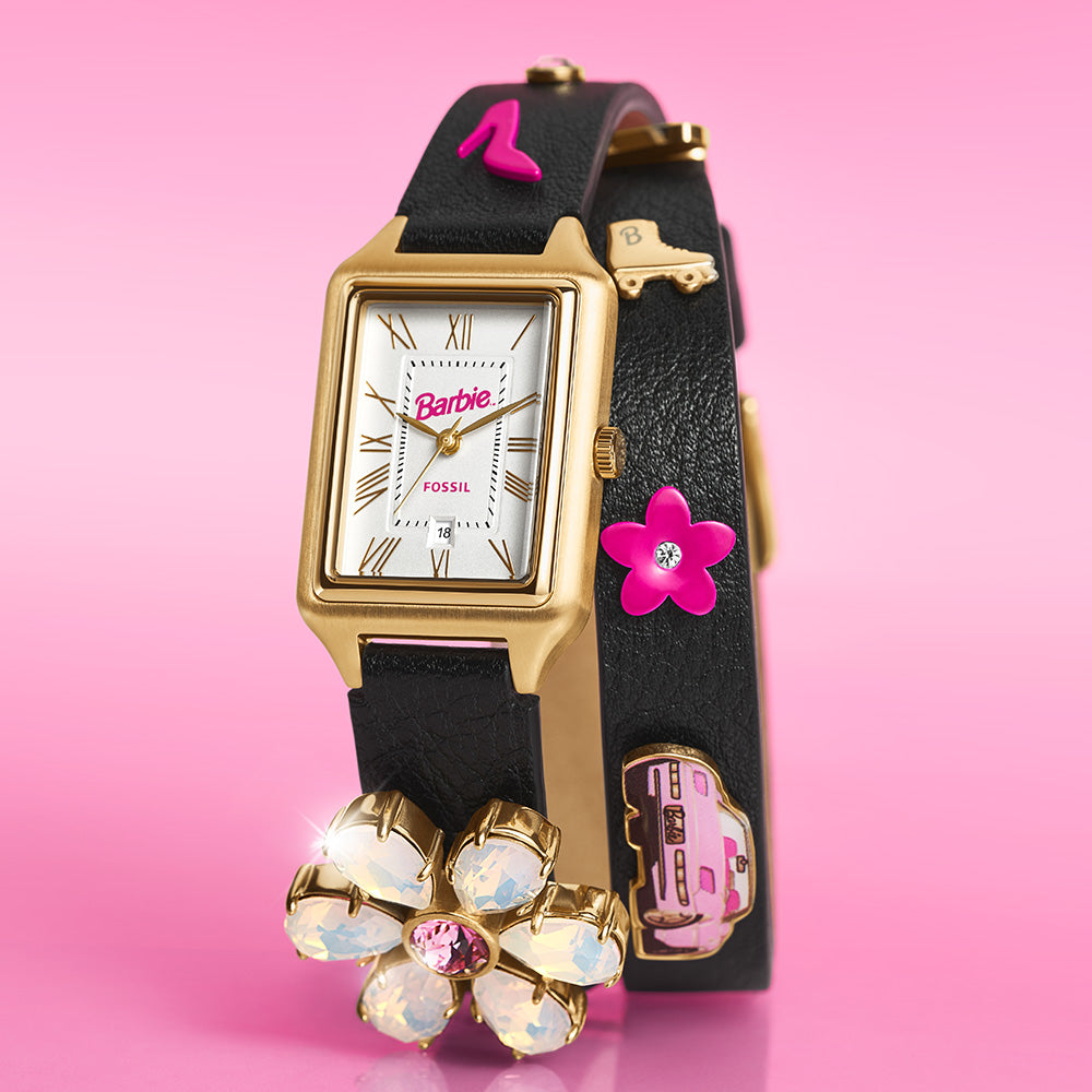 Fossil Barbie Limited Edition LE1174 Raquel Double Wrap Bracelet with Charms - Perfect for Collectors, Fashion Lovers & Gift Giving