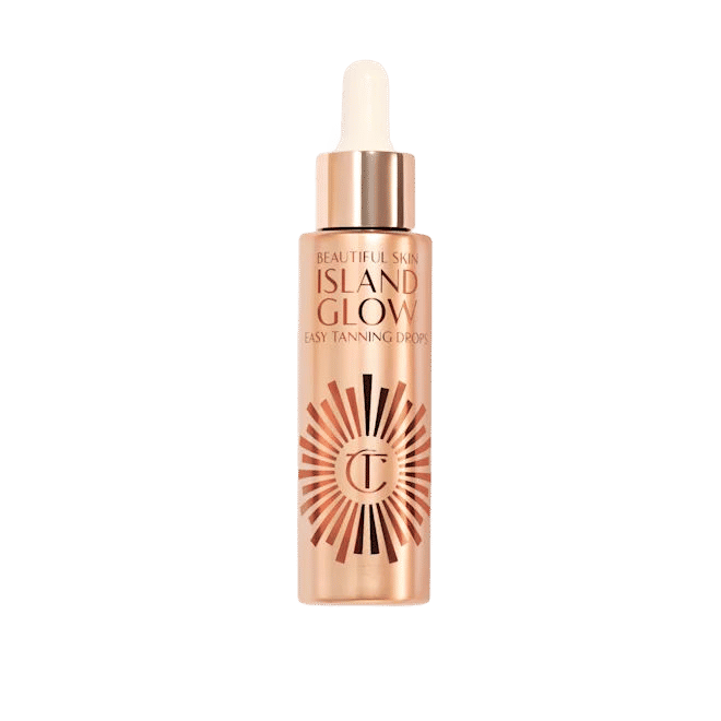 Beautiful Skin Island Glow Easy Tanning Drops - Natural Sunless Self Tanner for Face & Body - Achieve a Radiant Summer Glow at Home or Vacation