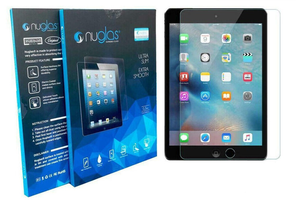 Nuglas Tempered Glass Screen Protector for Apple iPad 9.7 Inch - Anti-Scratch, Bubble-Free, HD Clear Protection for iPad 6th/5th Gen - Perfect for Work, Study, and Entertainment