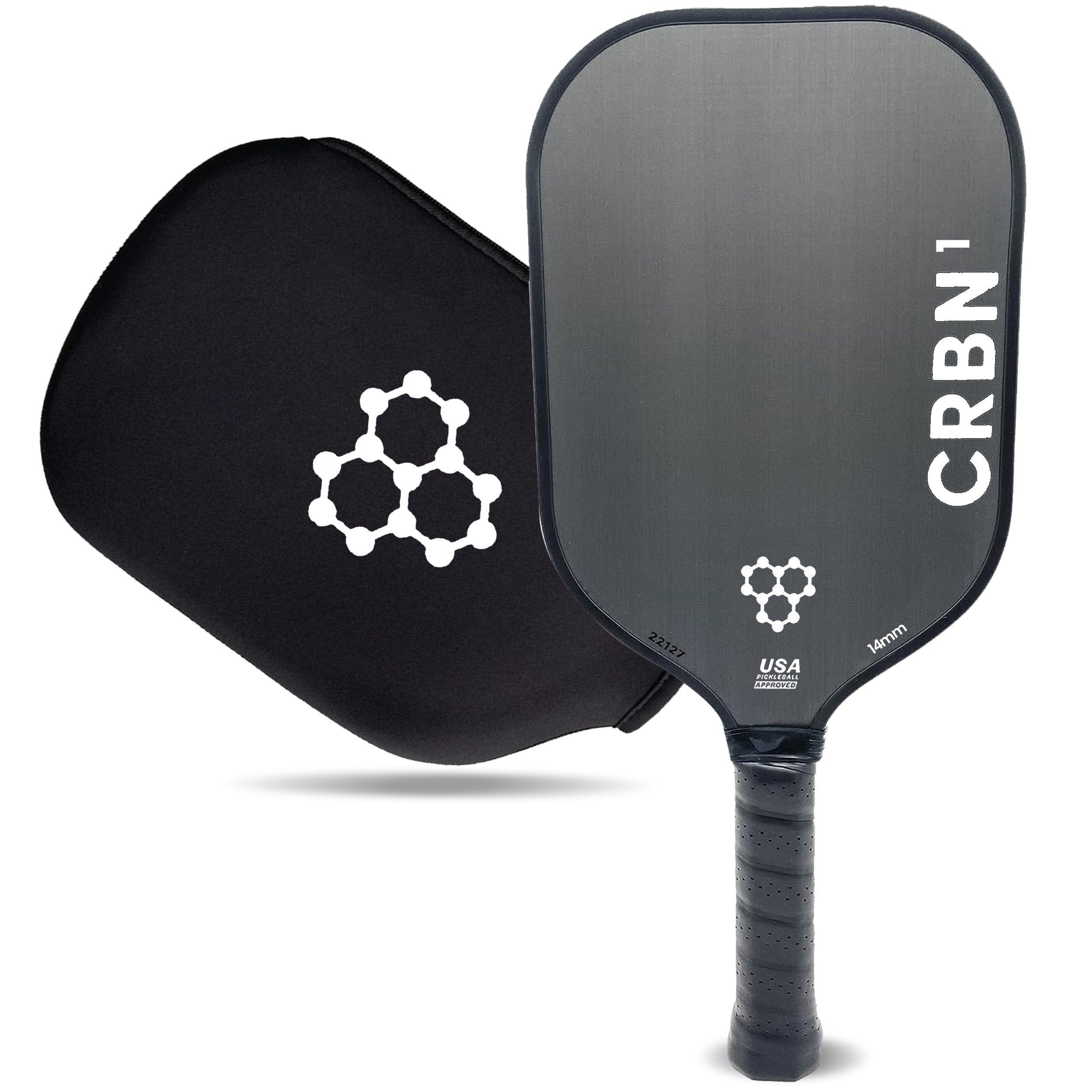 Premium CRBN1 & CRBN2 Carbon Fiber Pickleball Paddles - Honeycomb Poly Core for Power & Control - Ideal for Tournaments & Recreational Play