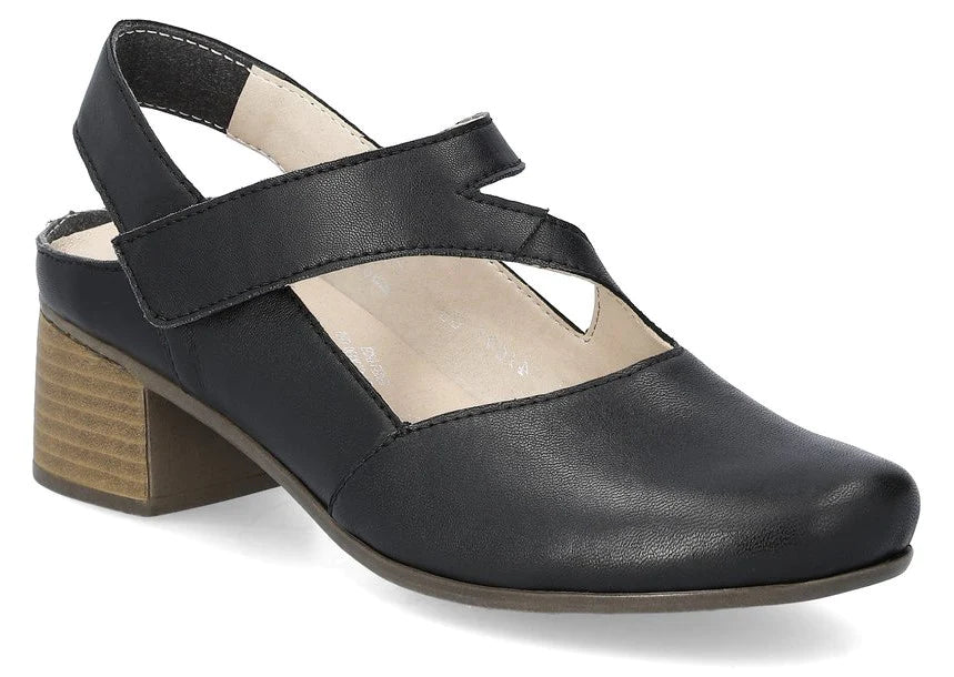 Rieker Women's Comfortable Black Loafers 41697 - Stylish Slip-On Shoes for Office, Casual & Travel Wear
