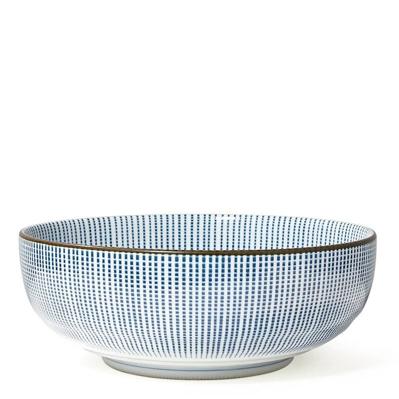 Premium Japanese Miya Sendan Tokusa Shallow Bowl - 8.5