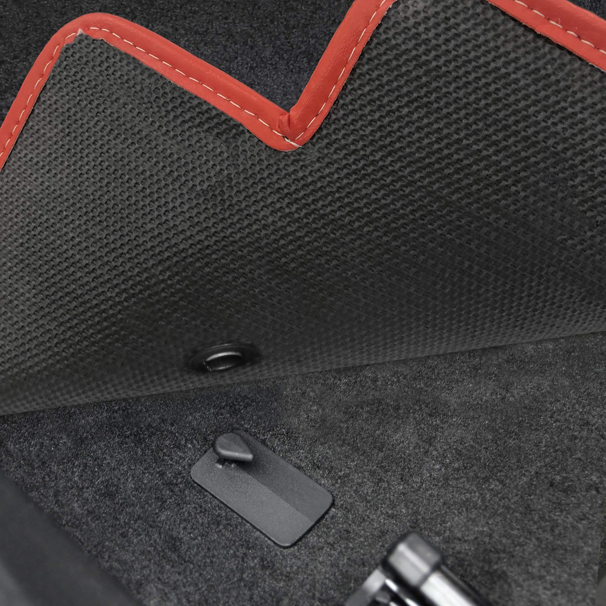 Premium Custom-Fit Carpeted Floor Mats for Dodge Challenger Hellcat AWD/RWD (2019-Present) - Charcoal 2PC Set with SRT Redeye Logo | All-Weather Protection & Luxury Interior Upgrade | Perfect for Daily Commutes & Road Trips