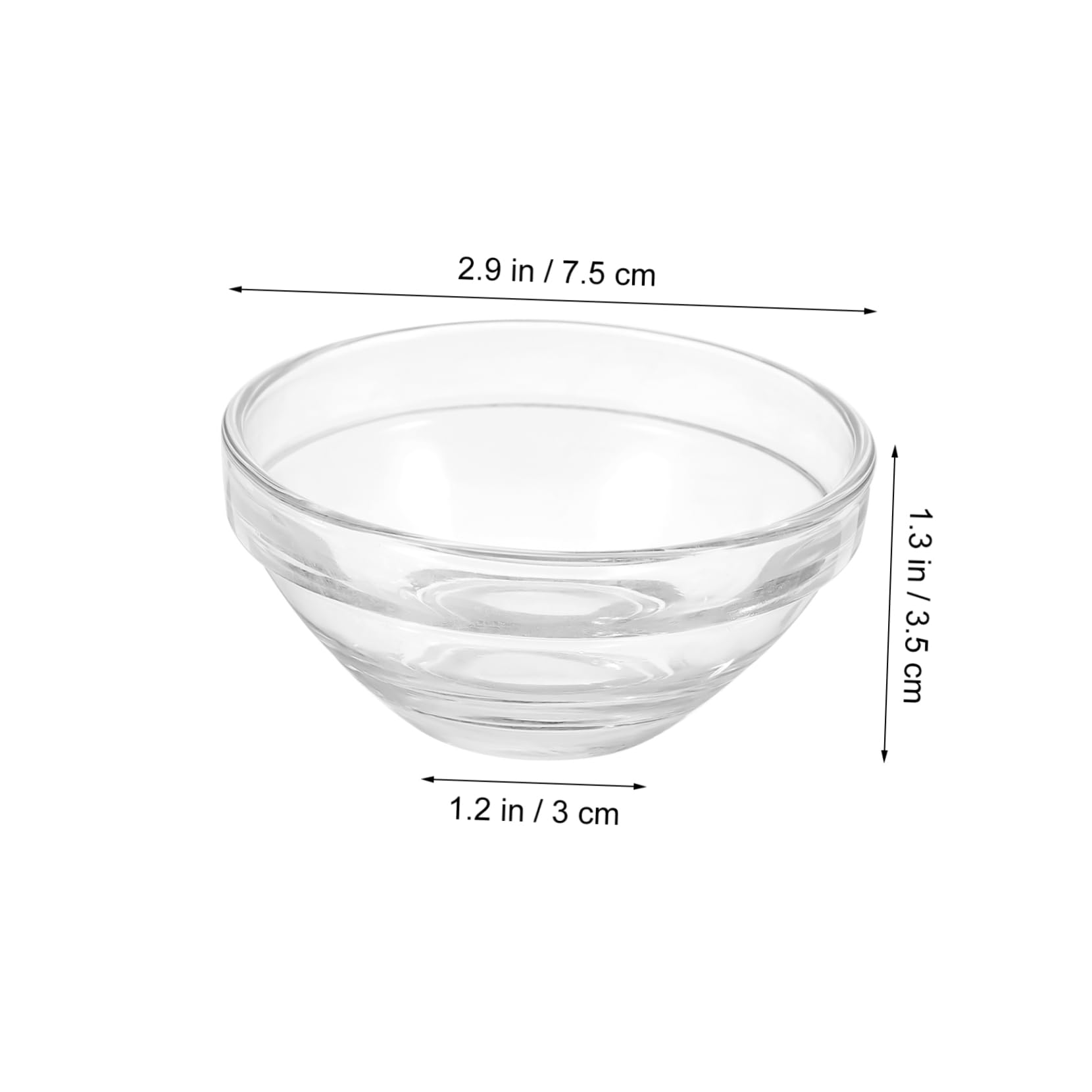 10-Piece Mask Bowl Pantry Storage Containers with Lids - Small Mixing Cups for Facial Cream, Noodle & Soup - Glass Food Storage Bowls for Kitchen, Bathroom & Salon Organization
