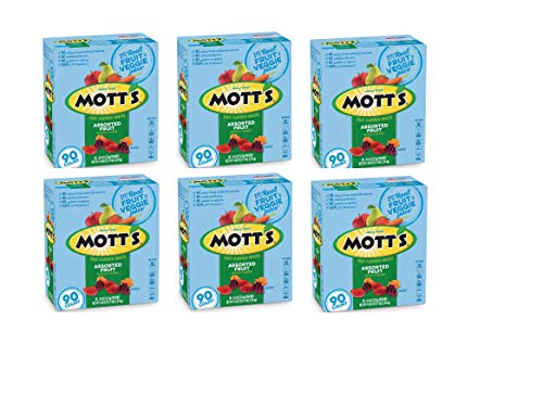 Mott's Medley Assorted Fruit Flavored Snacks - 90 Count (Pack of 6) | Healthy Kids Lunch Box Snacks, School Treats & On-the-Go Energy Boost