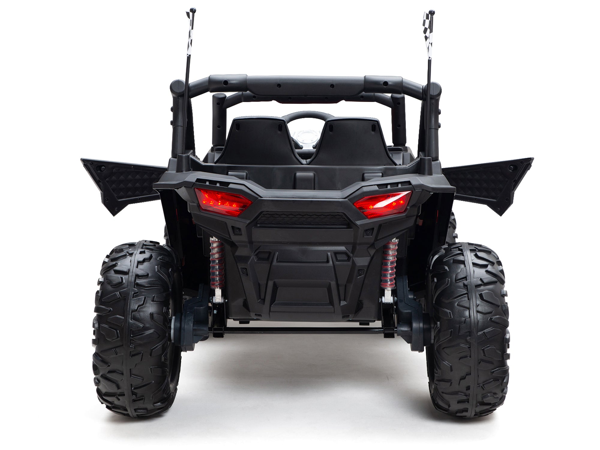 24V Kids UTV Ride-On Car - Bom Adventure Off-Road Buggy in Burgundy | Perfect for Outdoor Play, Backyard Adventures & Off-Roading Fun